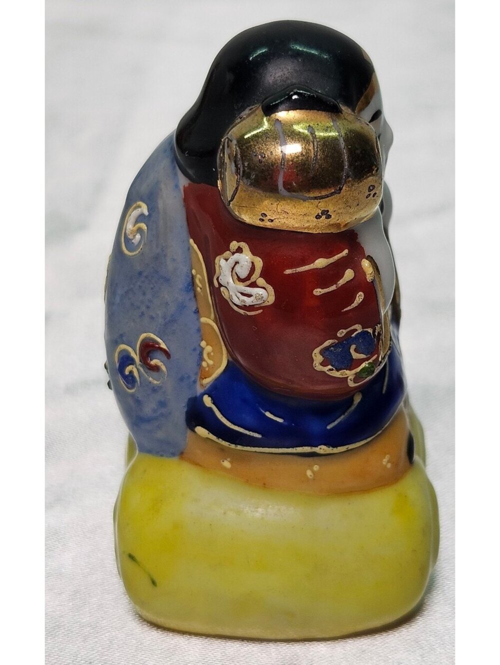 Vintage Japanese Daikoku Porcelain Figurine God of Wealth Lucky God 3"
